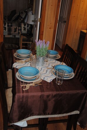 Place settings for 4 guests
