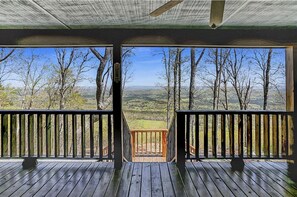 View from the back porch. Tons of wildlife to see. Bird watchers paradise! 