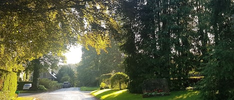 Village entrance off A64