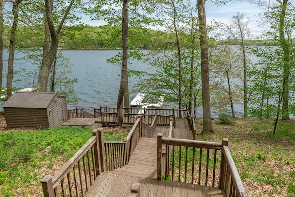 Stairs to the Dock and Lakefront