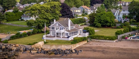 Aerial view of house