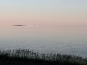 View from backyard, showing Lake Ontario's calm personality.