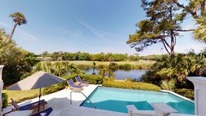 Sweeping George Fazio Golf Course and Lagoon Views