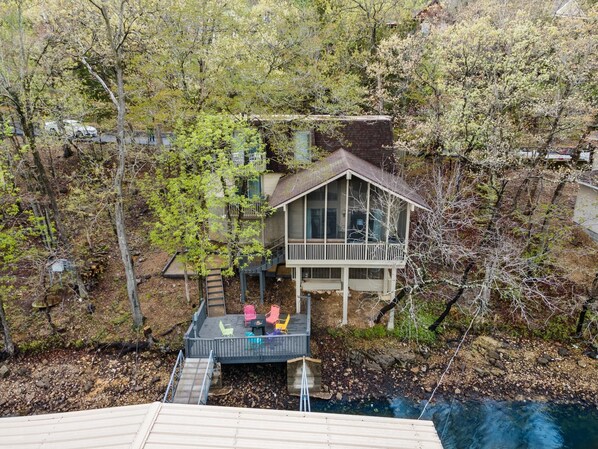 Arial view of Tranquility Cove property