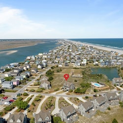 Looking back toward the Surf City area from the tip of the island