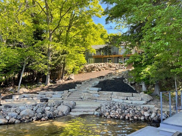 View from the Dock looking at Cottage