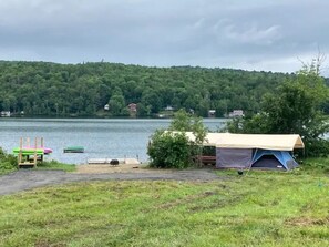 Full view of the campsite and lake. Small improvements expected for 2022