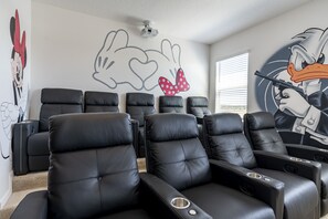 Disney themed cinema room