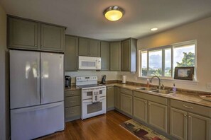 Fully stocked kitchen