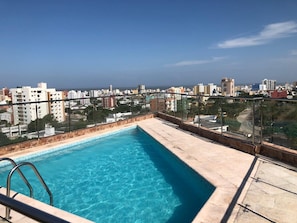 Enjoy the roof-top pool with amazing views of the city, BBQ and social areas!