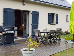 Terrasse donnant sur jardin