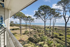 Enjoy the sound of the waves from the balcony
