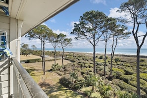 Enjoy the sound of the waves from the balcony