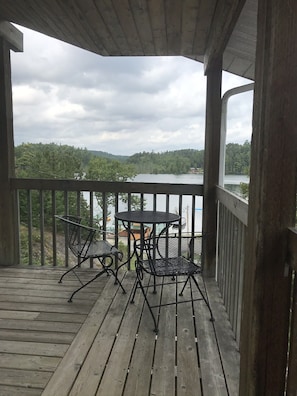 Deck over looking lake