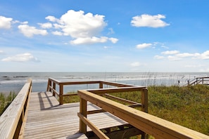 Uitzicht op strand/zee