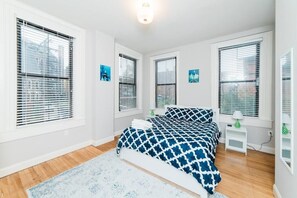 Master Bedroom with ROKU TV and desk