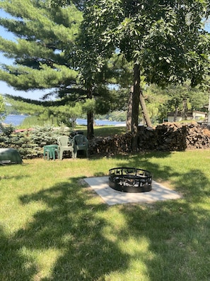 Firepit with Seating, Complimentary Firewood and Marshmallow Forks
