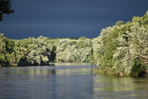 Kayak the Chippewa River
Portage across road, below dam