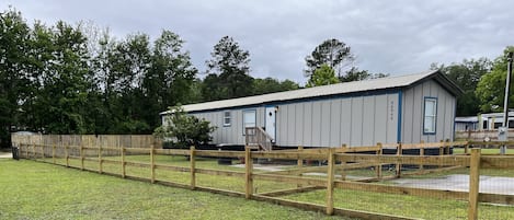 Fenced front yard