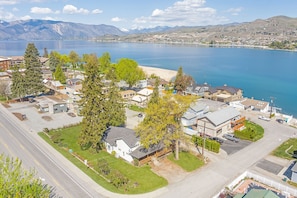 Aerial view in proximity to Lake Chelan and Lake Side Park