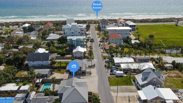Location PERFECTION! Nestled in the Laguna Beach area of the west end of Panama City Beach, 4 houses from the beach!