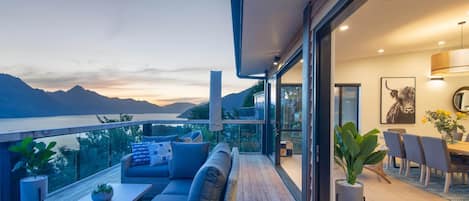 Main villa balcony with great indoor and outdoor flow