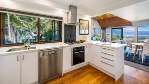 Modern kitchen in our self-contained accommodation in Queenstown, NZ