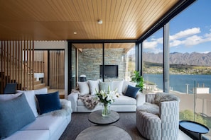 Views of the Remarkable mountain range from the lounge