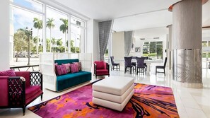 Lobby area and access to property amenities incase of an early arrival