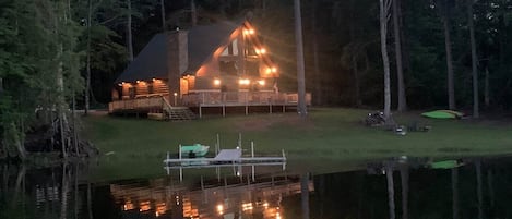 View of lodge from the lake