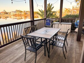 Our Waterfront deck is a great place to relax
