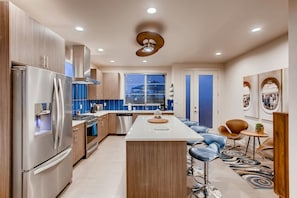 Chef's Kitchen with Bar Seating