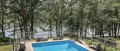 Your Own Private Heated Salted Pool with Views of the Lake