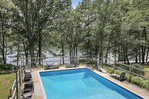 Your Own Private Heated Salted Pool with Views of the Lake