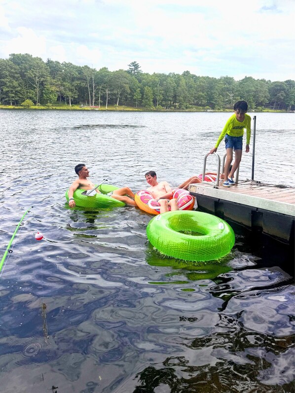 Grab a float, relax with friends, and soak up the peaceful vibes 