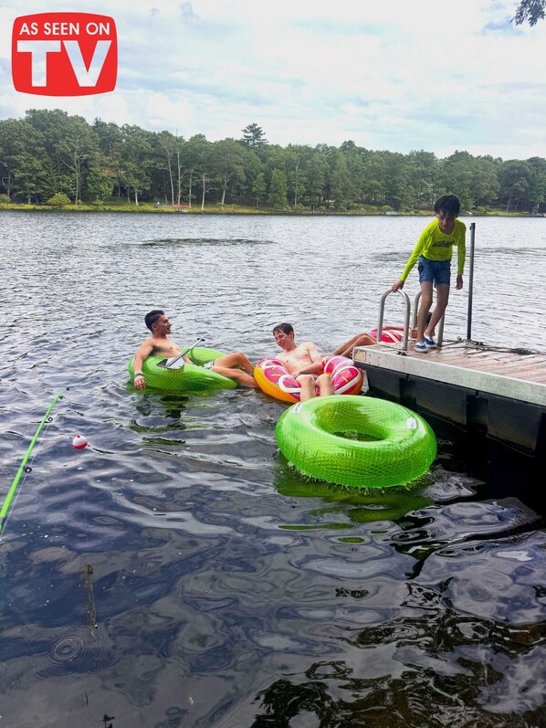 Grab a float, relax with friends, and soak up the peaceful vibes 