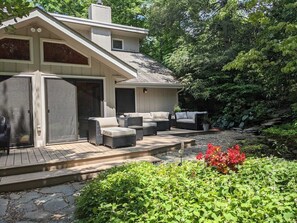 West Deck and Waterfall Garden