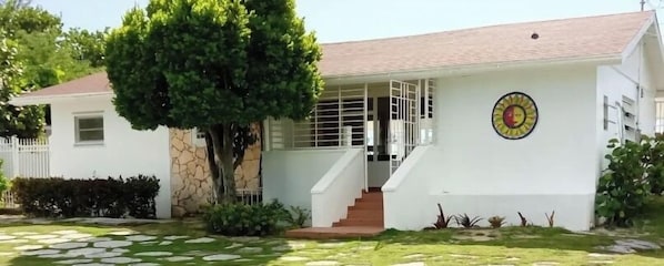 Front of beach house