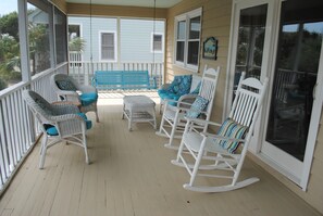 Screen Porch with Rockers