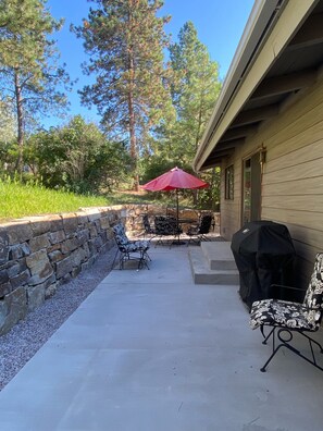 Back patio off kitchen 