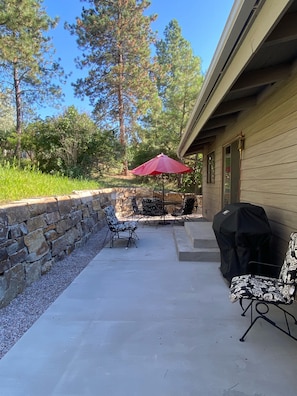 Back patio off kitchen 