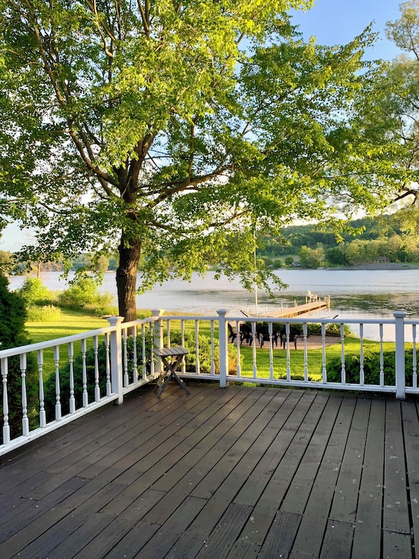 Our massive deck & sprawling yard are perfect for peaceful mornings & fun days