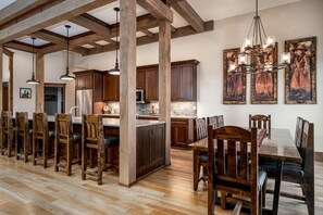 Large open concept kitchen with plenty of seating.