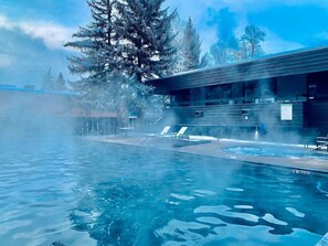 Year round large heated pool