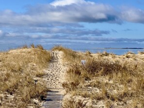A small dune takes you to our beach.