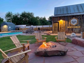 Picture this: roasting marshmallows, sharing stories, and basking in the warm glow of the fire pit.
