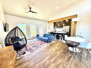 Timber and Tin LIving, Dining and Kitchen Areas