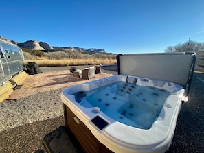 Private hot tub