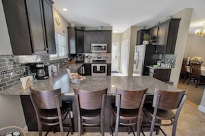 Fully stocked kitchen