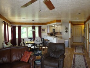 Living Room to Dining Room, Kitchen and Hallway to Front Door
